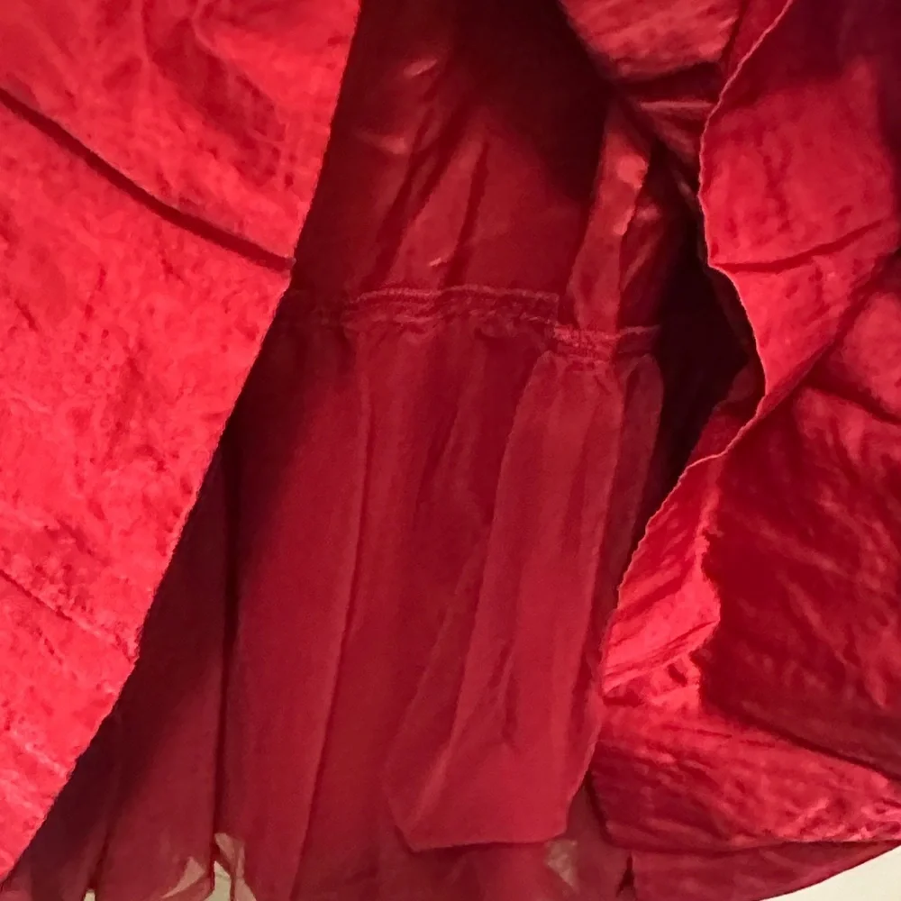 Tracy Reese Vibrant Red Sleeveless Midi Dress - Picture 11 of 12